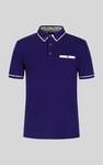 Contrast Double layer collar  Short Sleeves Polo Shirt