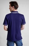 Contrast Double layer collar  Short Sleeves Polo Shirt