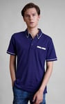 Contrast Double layer collar  Short Sleeves Polo Shirt