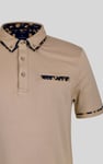 Contrast Double layer collar  Short Sleeves Polo Shirt