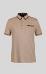 Contrast Double layer collar  Short Sleeves Polo Shirt