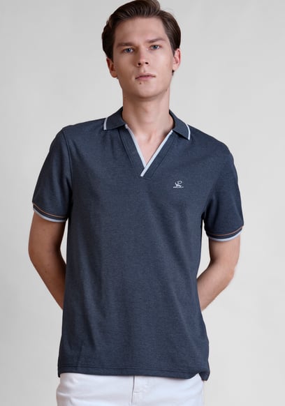V-Neck Classic Polo Shirt