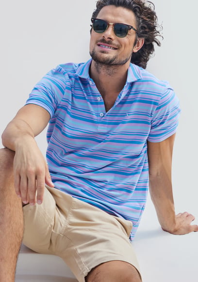 Casual Yarn Dyed Polo Shirt