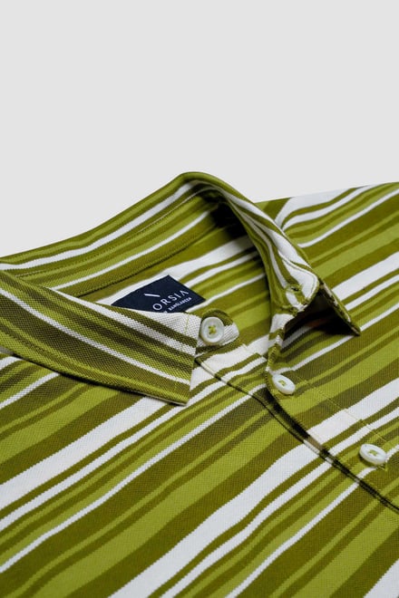 Casual Yarn Dyed Polo Shirt