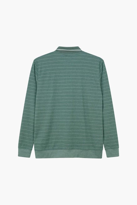 Half Zip Long Sleeve Polo Shirt