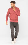 Half Zip Long Sleeve Polo Shirt