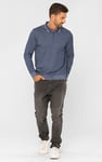 Half Zip Long Sleeve Polo Shirt
