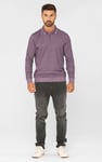 Half Zip Long Sleeve Polo Shirt