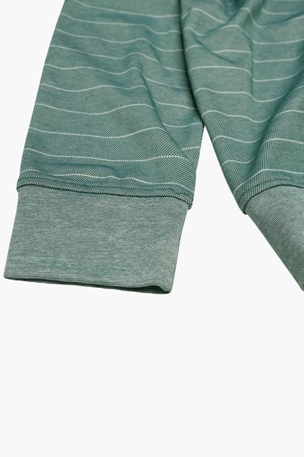 Half Zip Long Sleeve Polo Shirt