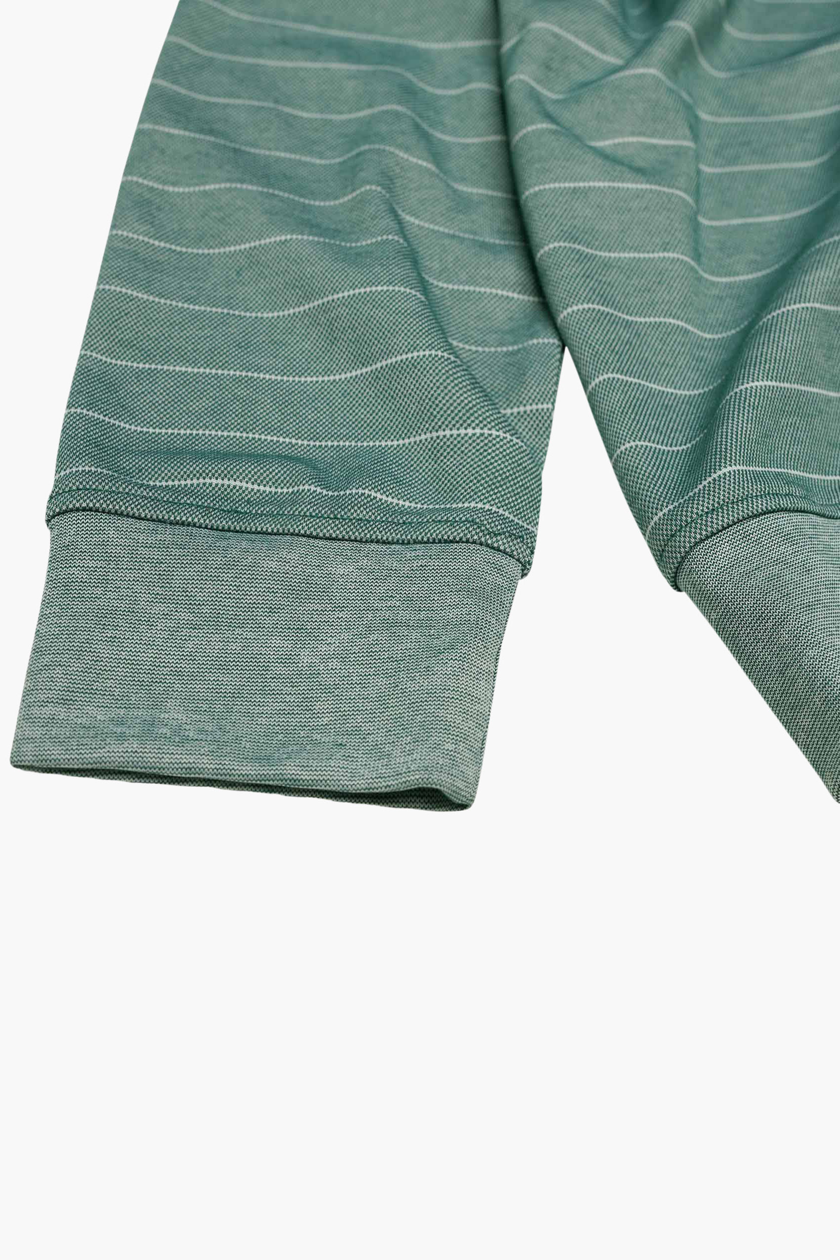 Half Zip Long Sleeve Polo Shirt