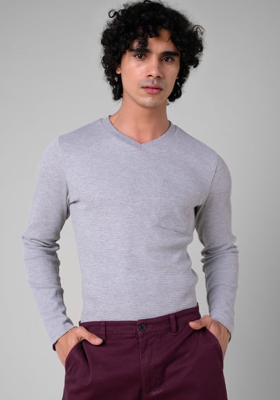 Long Sleeve Waffle T-Shirt