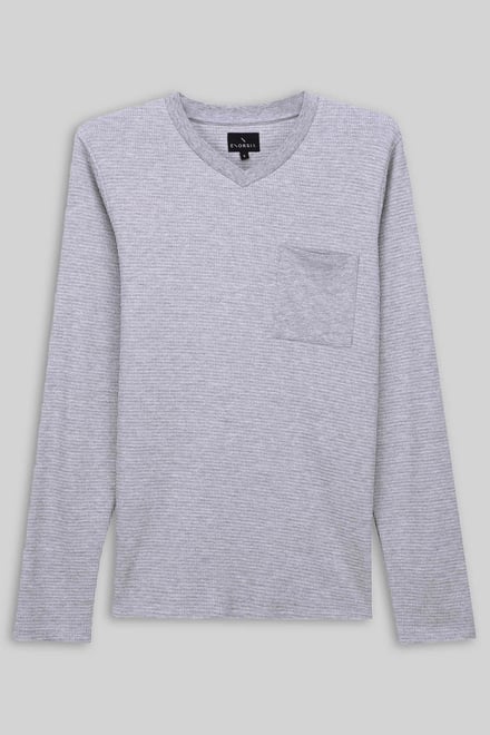 Long Sleeve Waffle T-Shirt