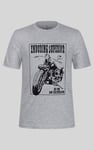 Men's Biker Graphic Printed T-Shirt