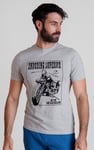 Men's Biker Graphic Printed T-Shirt