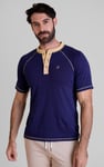 Raglan Henley Short Sleeves T-Shirt