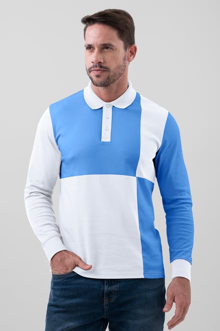 Colour Block Polo Shirt