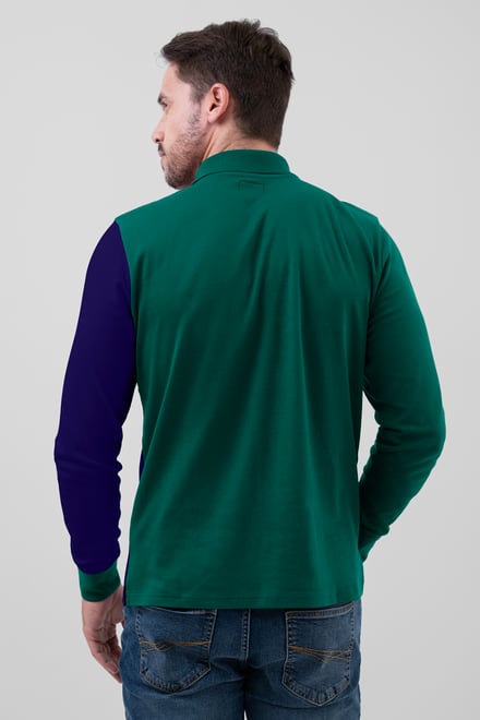 Colour Block Polo Shirt