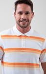 Stripe Pique Polo Shirt