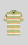 Stripe Pique Polo Shirt