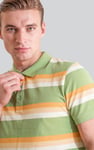 Stripe Pique Polo Shirt
