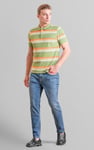 Stripe Pique Polo Shirt