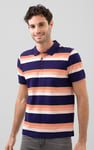 Stripe Pique Polo Shirt