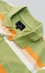 Stripe Pique Polo Shirt