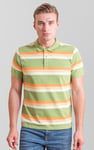 Stripe Pique Polo Shirt