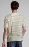 Loose Fit Stripe Print Henley T-shirt