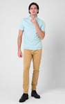 Mens Rib Textured Soft Finish Polo Shirt