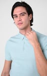 Mens Rib Textured Soft Finish Polo Shirt