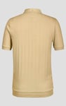 Mens Rib Textured Soft Finish Polo Shirt
