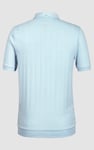 Mens Rib Textured Soft Finish Polo Shirt