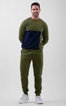 Colour Block Jersey Track Jogger