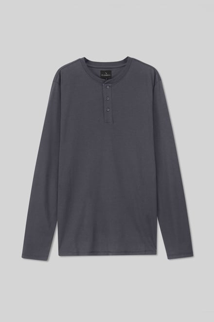 Men's Crew Neck Henley T-Shirt