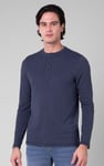Men's Crew Neck Henley T-Shirt