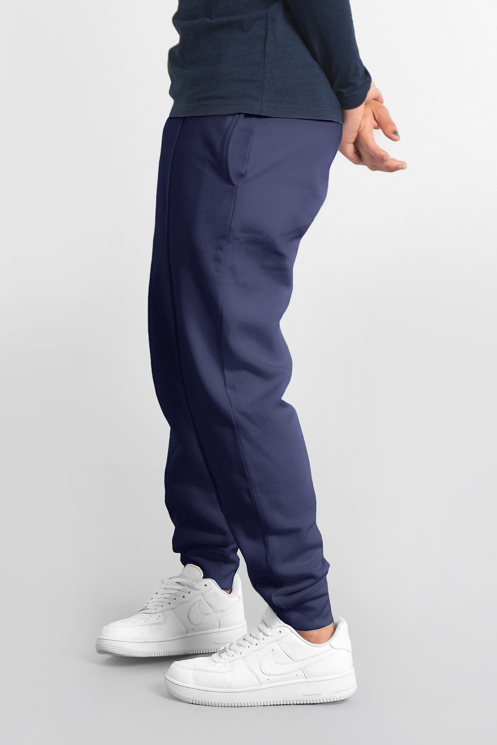 Mens Brushed Terry Jogger With Cut And Sew Waistband
