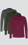 Regular Fit Crew Neck T-Shirt 3 Pack