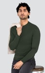 Men's Long Sleeve Cotton T-Shirt 2 Pack