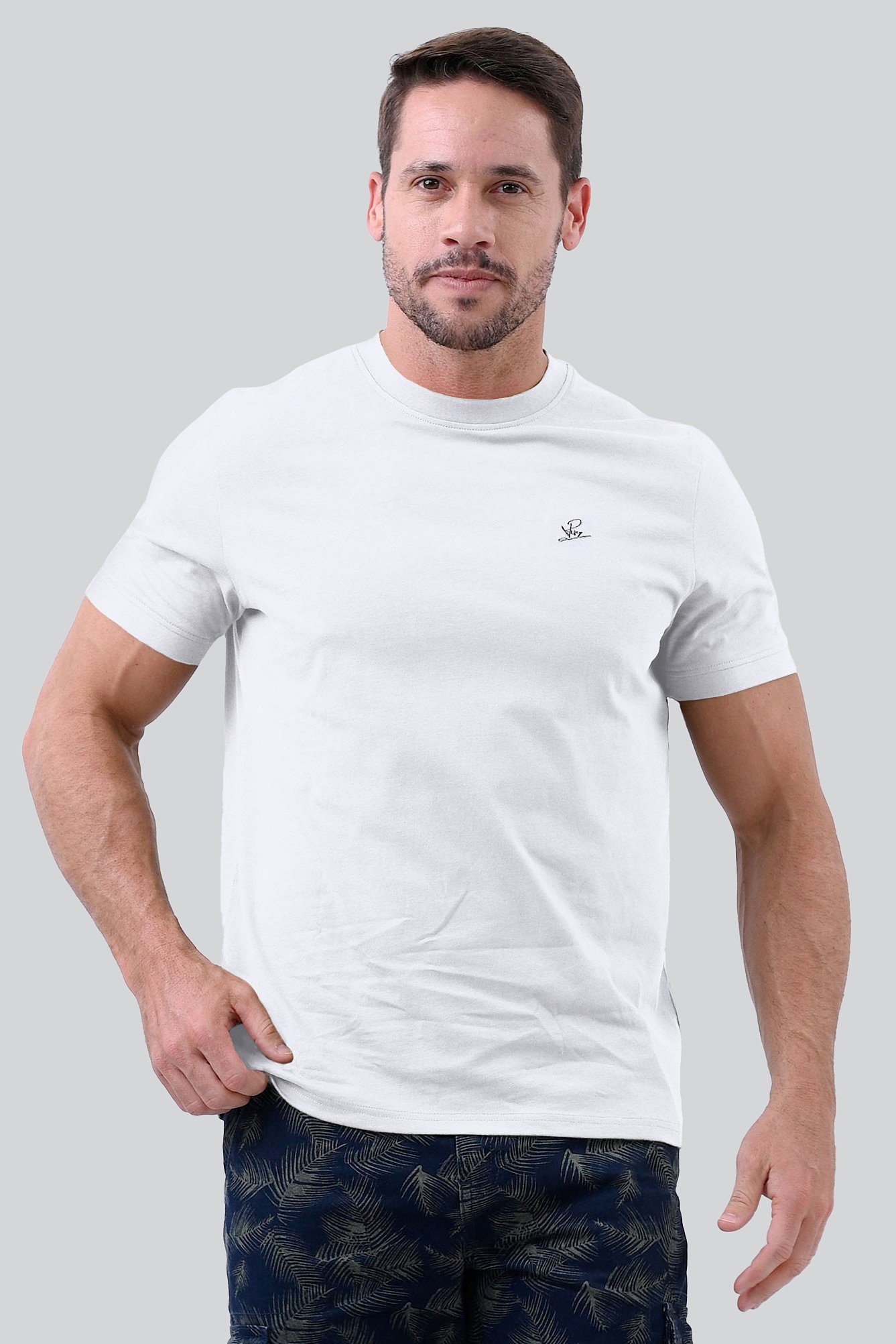Enorsia Men's Multicoloured Black/White 2 Pack Short Sleeve Cotton T-Shirt - Uk Xxl
