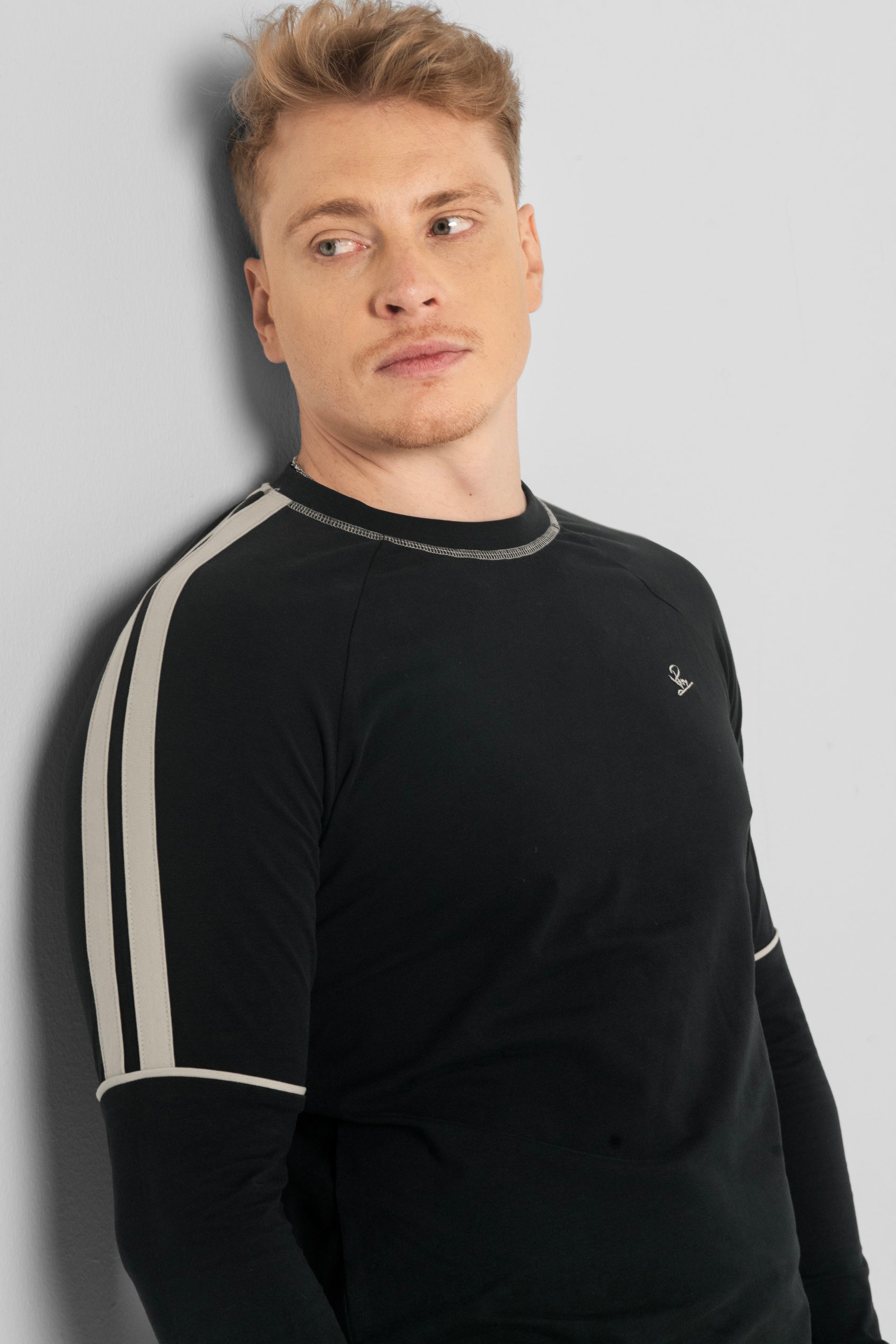 Stretch Jersey Long Sleeve Tee And Jogger Set