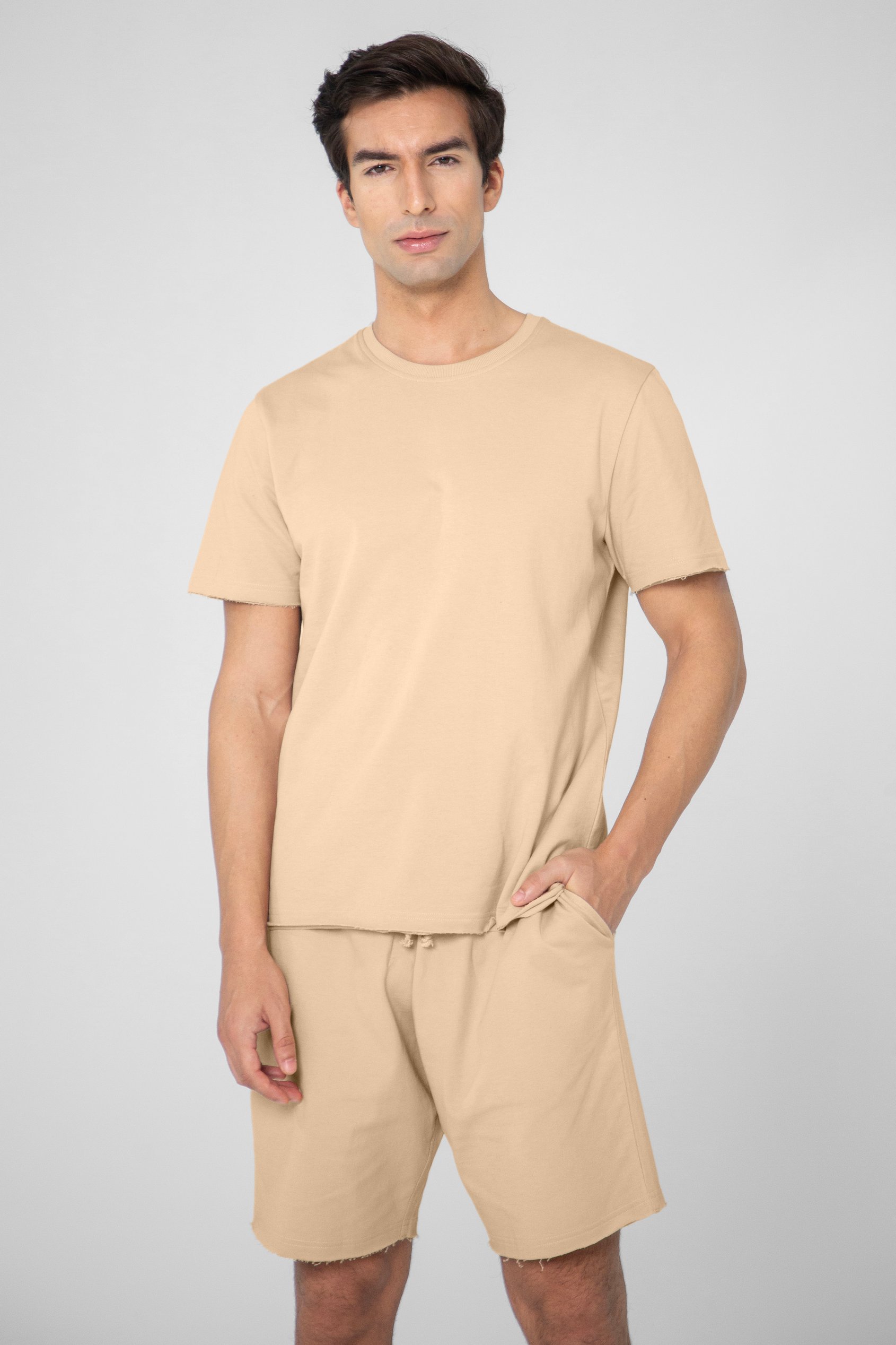 Men's Regular Fit T-Shirt & Shorts Co-Ord Set | Enorsia