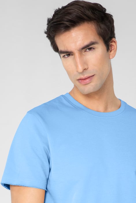 Men's Blue Regular Fit T-Shirt & Shorts Co-Ord Set | Enorsia
