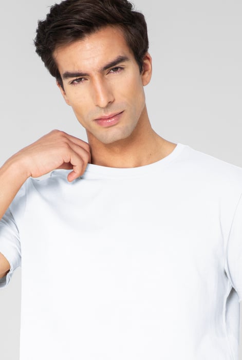 Men's White Regular Fit T-Shirt & Shorts Co-Ord Set | Enorsia
