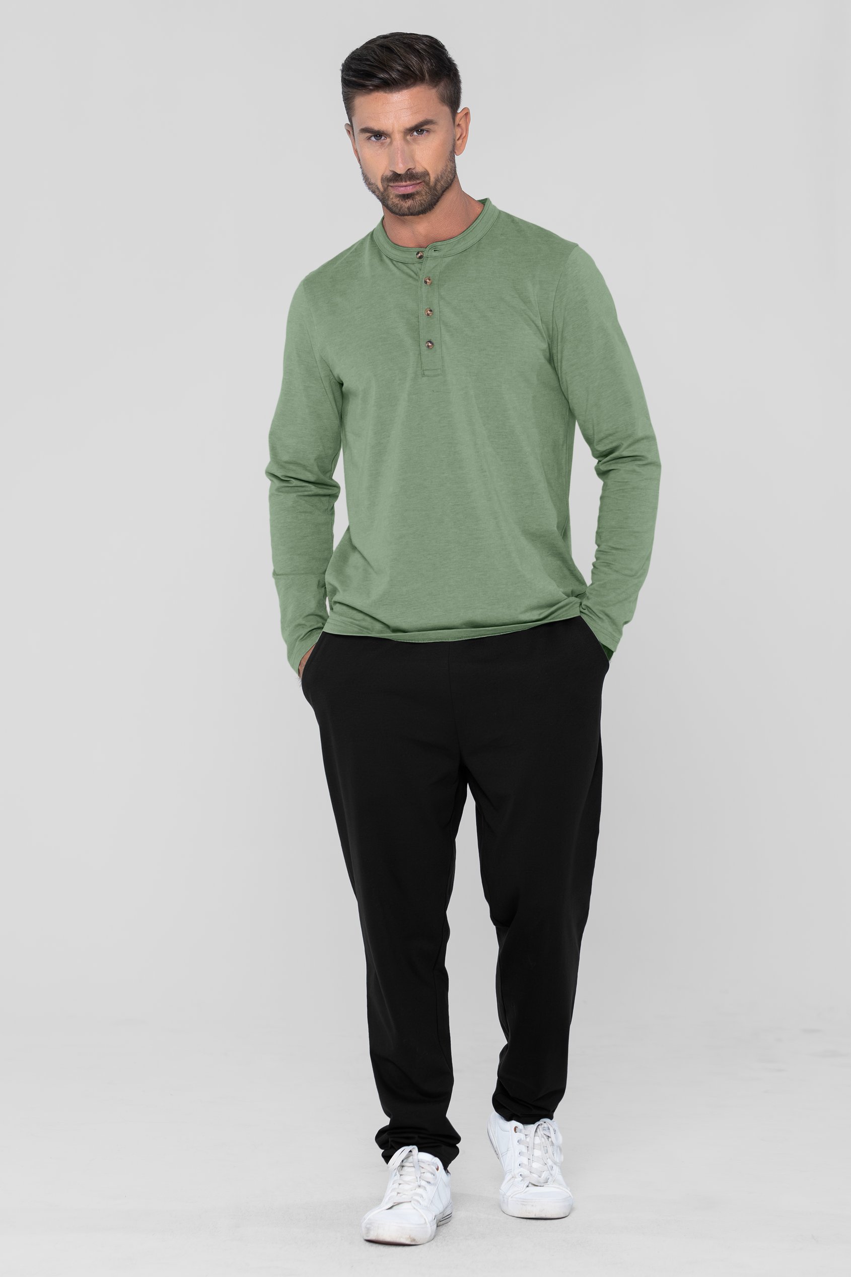 Men's Solid Pyjamas Set