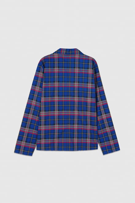 Mens Blue & Green Nightwear Shirt
