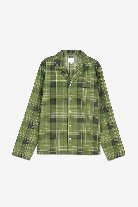 Mens Blue & Green Nightwear Shirt