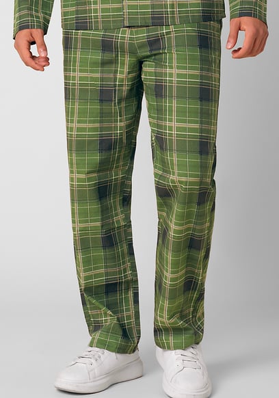 Mens Woven Check Pyjamas Bottoms