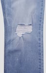 Womens Straight Fit Ripped Jeans