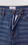 Womens Straight Fit Ripped Jeans